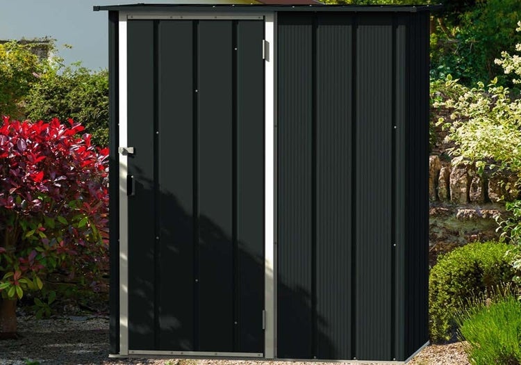 Metall Gerätehaus 148x88 Gartenhaus Schiebetür