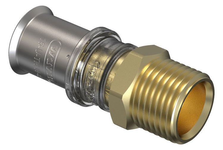 Wavin Press-Übergang mit Außengewinde aus Metall für Mehrschichtverbundrohre