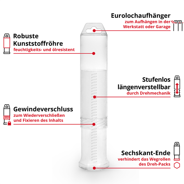 Original Einhell 4-tlg. SDS Plus Meißel-Set, 250 mm (mit Spitzmeißel, 20 mm Flachmeißel, 40 mm Spatmeißel, 50 mm Fliesenmeißel aus langlebigem 40Cr Stahl für Abbruch- und Renovierungsarbeiten)