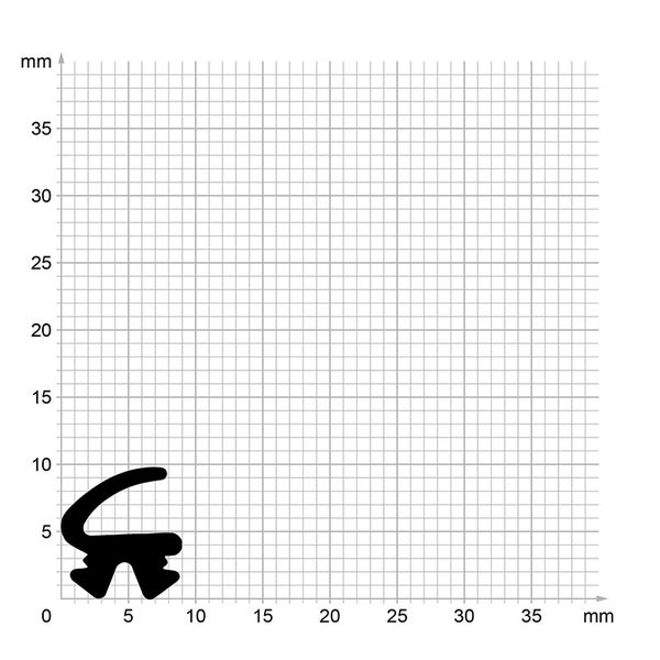 DIWARO. | Lippendichtung LP169 | schwarz | 5 Meter
