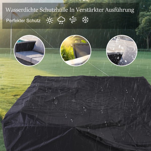Wasserdichte Schutzhülle für Gartenmöbel zum Schutz vor Sonne, Regen, Wind und Schnee