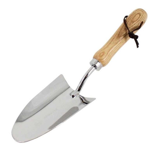 Blumenkelle (Edelstahl) mit Holzgriff