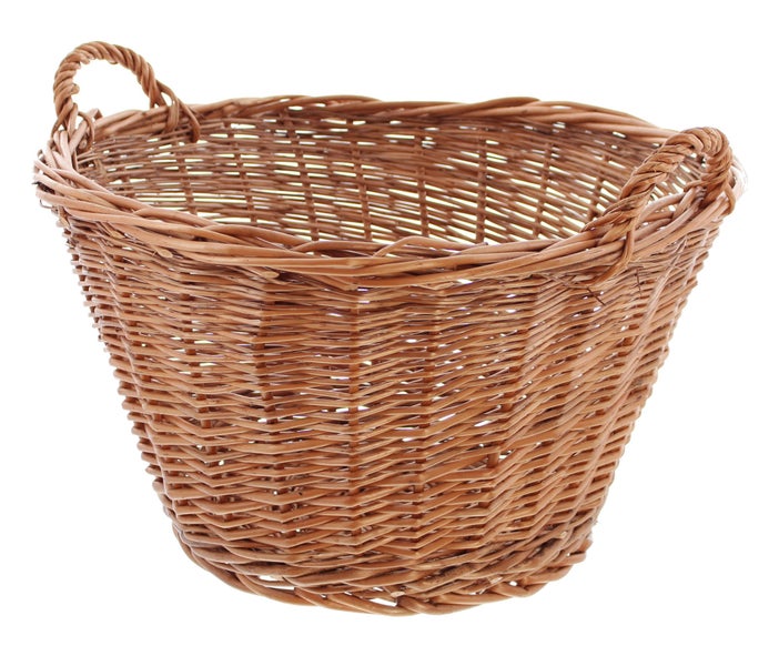 FRANK FLECHTWAREN | Füllkorb Natur, groß, WEIDE, Ø 50 cm, Höhe 30 cm