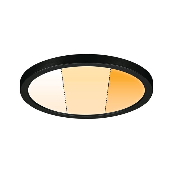 VariFit LED Einbaupanel Dim to Warm Areo IP44 rund 175mm 13W 1200lm 3 Step Dim to warm Schwarz dimmbar