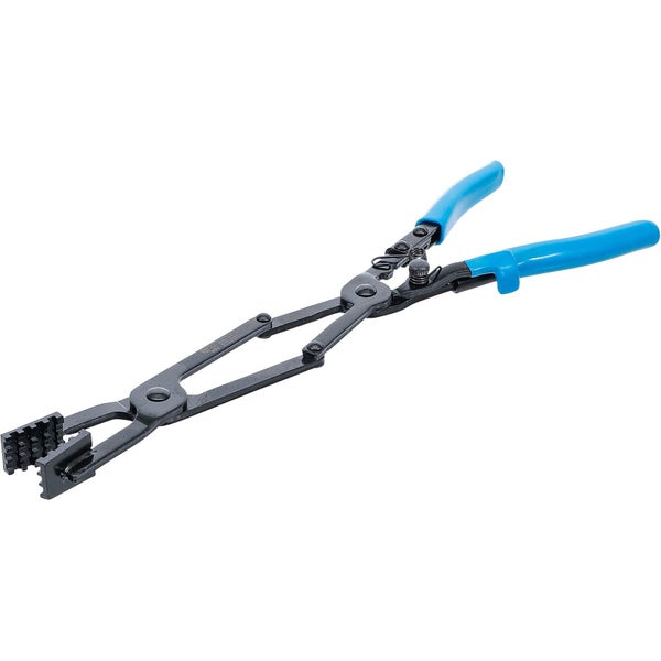 Schlauchschellenzange mit blauen Griffen