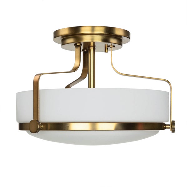 Deckenleuchte mit Lampenschirm aus Glas