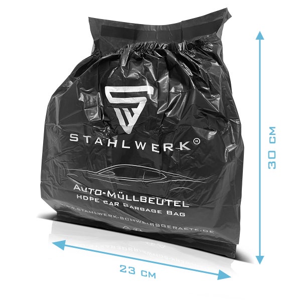 Automüllbeutel 60 Stück 4,5 Liter 23 x 30 cm extra starke Abfallbeutel