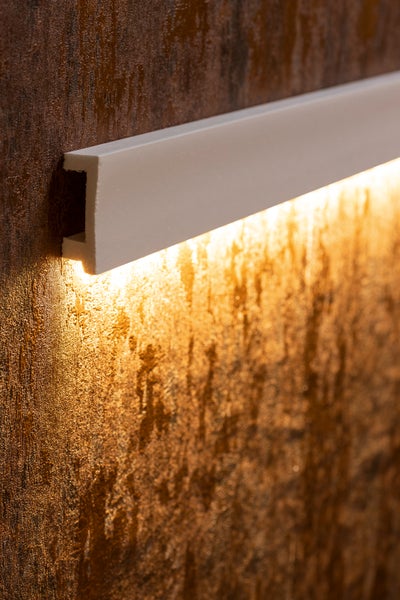 HOMESTAR Wandleiste / Fußleiste CU, (20 x 60 mm) Länge 2m, LED -fähig