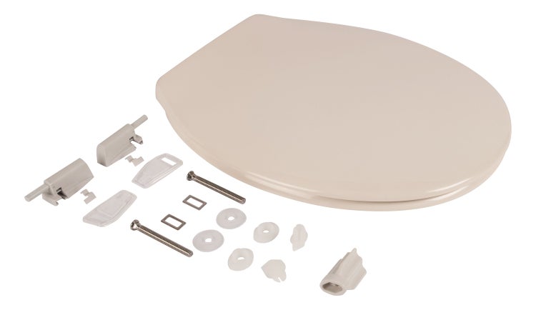 Calmwaters® Spülrandloses Hänge WC als Tiefspül WC im Komplett-Set mit Toilettendeckel mit Absenkautomatik in Pergamon Take-Off, 99000192