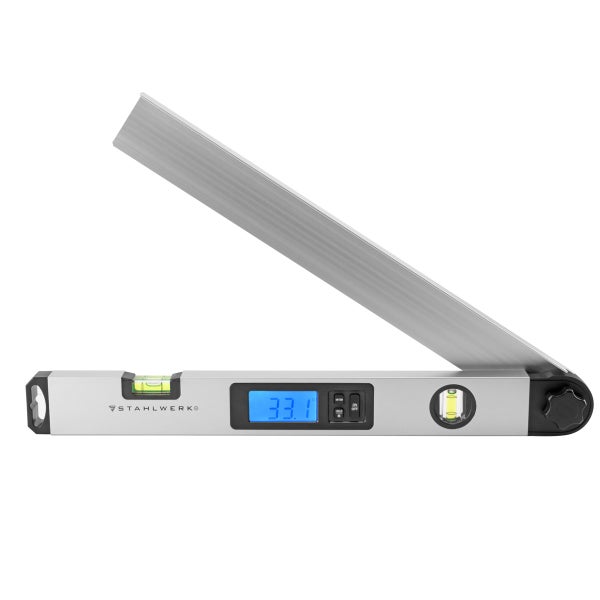 Digitaler Winkelmesser DW-45 ST  Aluminium Messbereich von 0-230 Grad