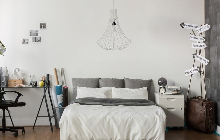 Moderne skandinavische Designlampe Hängelampe in Weiß 60 cm | Wohnzimmer Esszimmer Leuchte