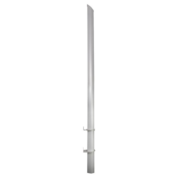 Sonnensegelmast Alu Simple Silber 290 cm Mit Wandhalterung – 2 Schienen, höhenverstellbar, Aluminium – Maanta®