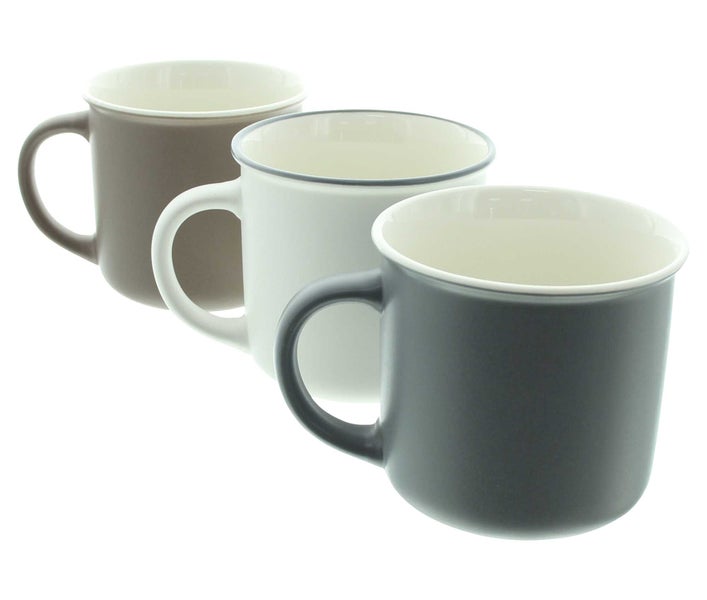 FRANK FLECHTWAREN | Tasse Coffee, 3er Set, PORZELLAN, 9 x 7 x 8,5 cm