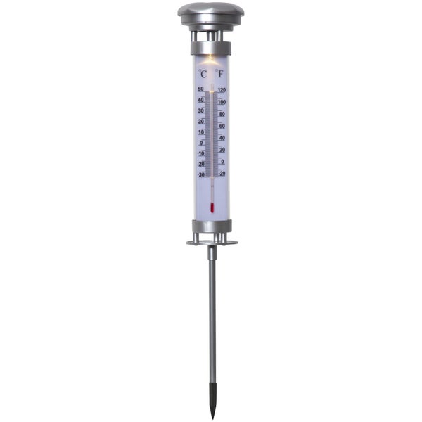 Gartenthermometer mit Erdspieß zur Temperaturmessung