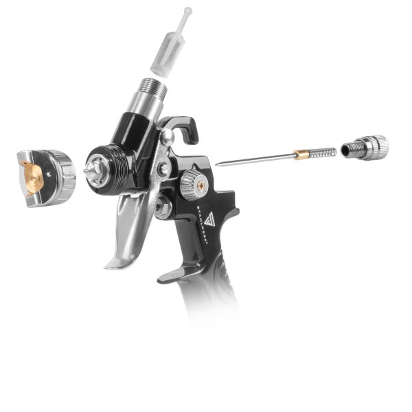 STAHLWERK HVLP Lackierpistole SG-125 ST mit 0,8 mm Düse und 125 ml Fließbecher