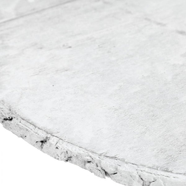 Nahaufnahme einer runden Tischplatte aus Beton