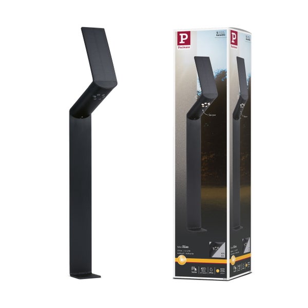 Paulmann Logo Solarlampe Ilias mit Verpackung