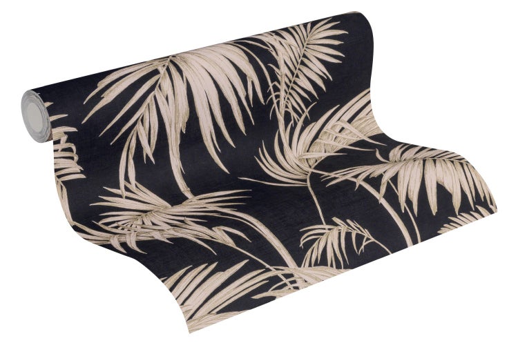Tapetenrolle mit Palmenblattmuster