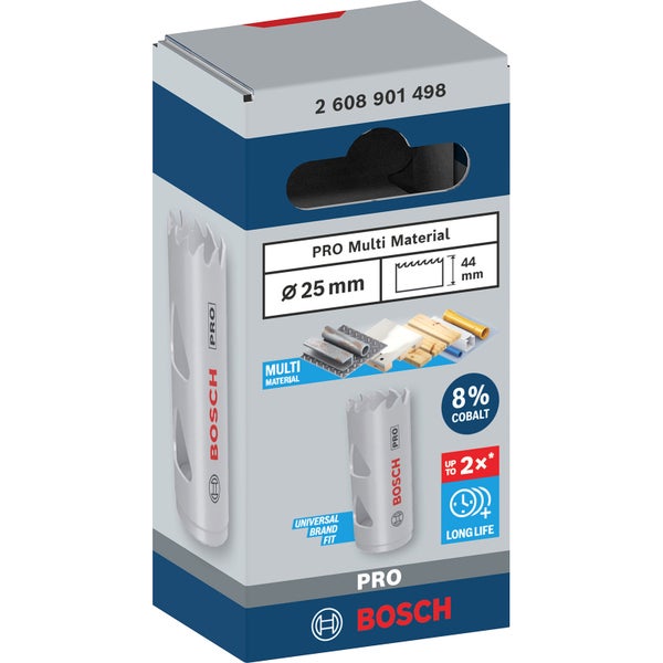 Bosch PRO Multi Material Lochsäge 25 mm mit Gewinde - 2608901498