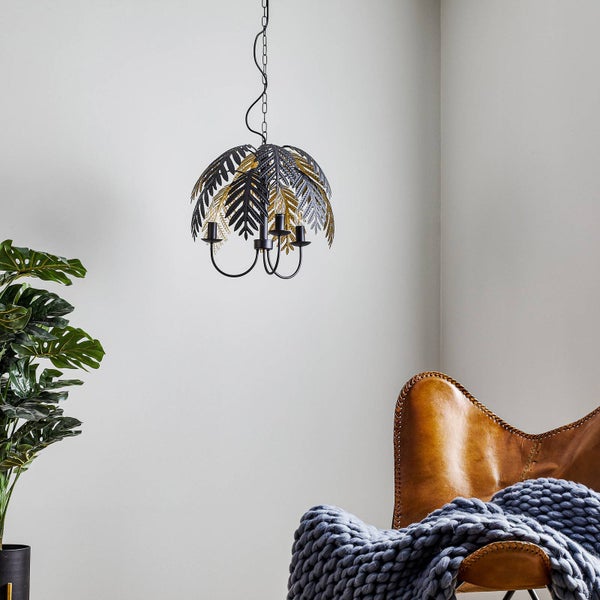 Lucande Pendelleuchte Aparas (Design, Modern) in Schwarz aus Metall (3 flammig E14) - Design-Hängeleuchte Esstischlampe Hängelampe Hängeleuchte Wohnzimmerleuchte