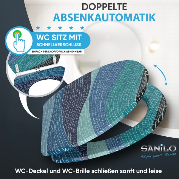 WC-Sitz mit Absenkautomatik & Top Fix Marin