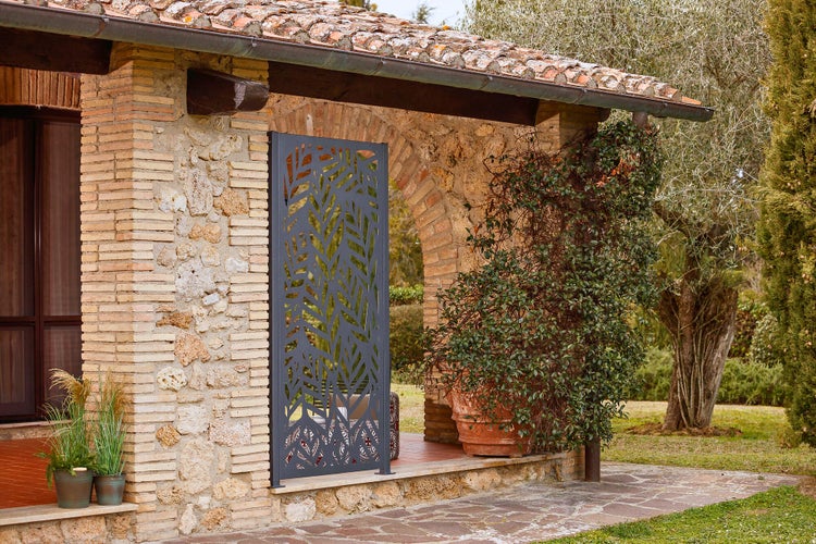 Sichtschutzwand ELEO Livenza 60 x 158 cm - Metall pulverbeschichtet anthrazit
