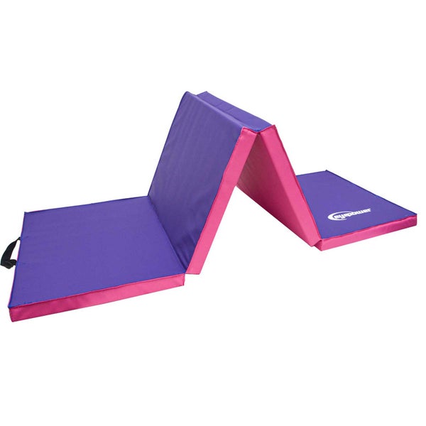 Faltbare Gymnastikmatte von eyepower für Sport und Fitness, als Trainingsmatte und Turnmatte verwendbar.