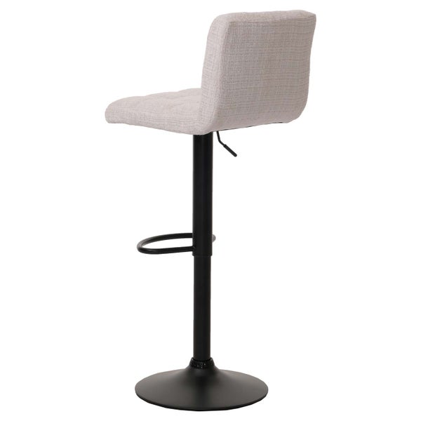 Barhocker mit Rückenlehne, Fußstütze und höhenverstellbarem Sitz