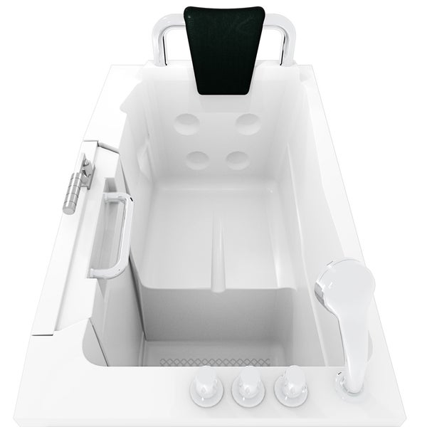Begehbare Badewanne mit Sitz und Handgriff