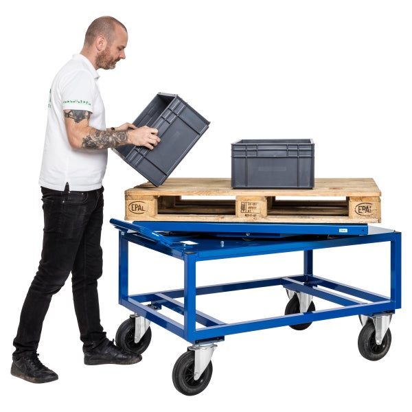 Kongamek Schwenkteller 1338x810x152mm in blau als Zubehör für Palettenwagen