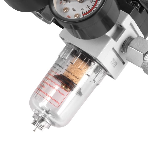 STAHLWERK Druckschalter 0-10 bar Druckregler mit Manometer für Kompressoren