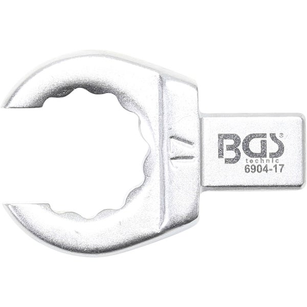 BGS Einsteck-Ringschlüssel offen 17 mm Aufnahme 9 x 12 mm - 6904-17