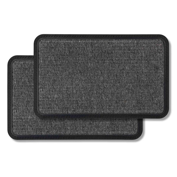 Zwei Fußmatten mit Muster