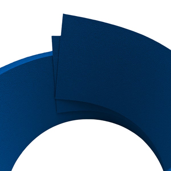 Detailansicht einer blauen Dämmplatte