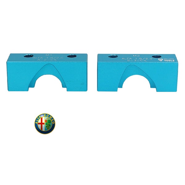 Zwei blaue Alfa 1.8/2.0 Zylinder Werkzeuge