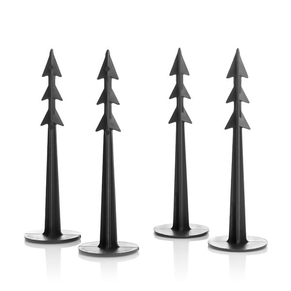 Vier Kunststoff-Befestigungsstifte zur Gartenarbeit