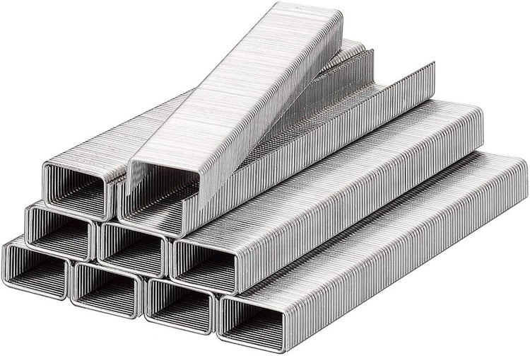 kwb Klammern, Typ Flachdraht, Stahl, C-Spitze, Stahldraht, 1800 Stk. 11,4 mm x 6 mm