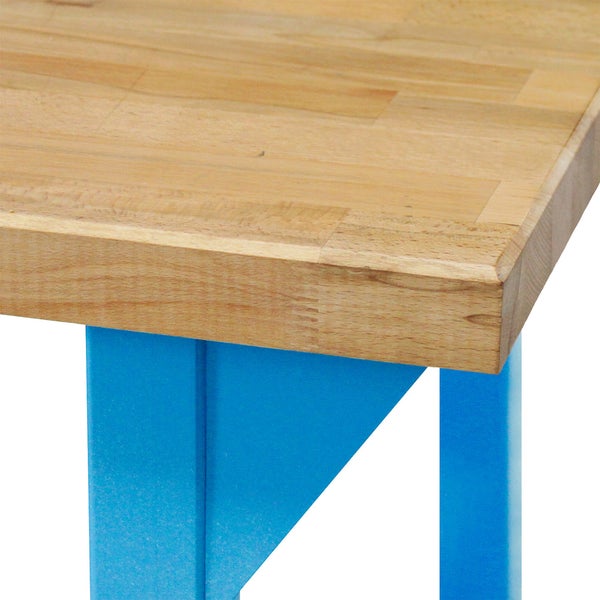 PROREGAL Werkbank Rhino Plus mit Lochplatte HxBxT 131 x 150 x 70 cm Traglast 500 kg Blau
