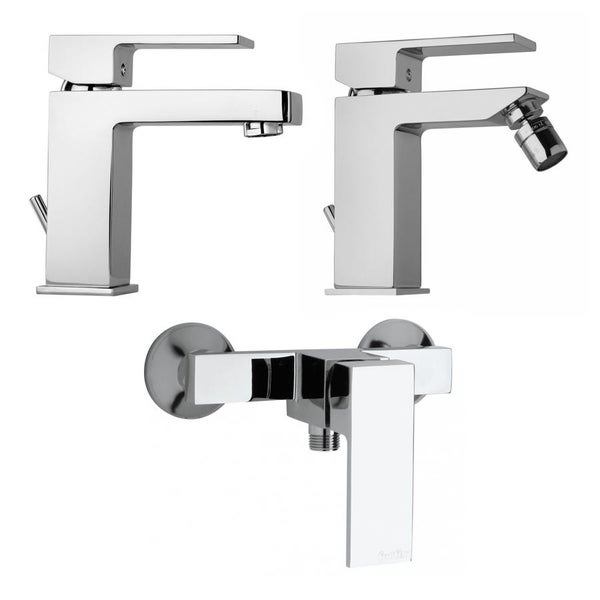 Armaturenset für Waschtisch, Bidet und Dusche
