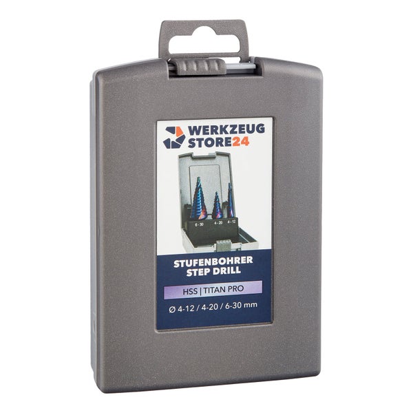 Werkzeug Store24 Stufenbohrer Set im Koffer
