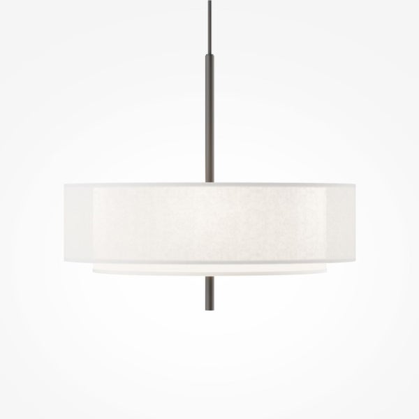 Moderne Pendelleuchte mit Stoffschirm