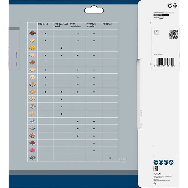 Bosch PRO Construct Wood Kreissägeblatt 250 x 3,2 x 30 mm - 2608641774