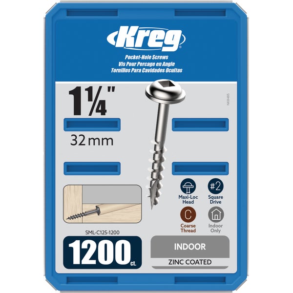 Pocket-Hole Schraube verzinkt (32mm, 1200)