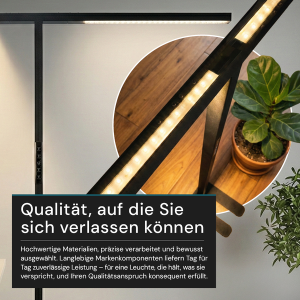 LED-Tischleuchte mit modernem Design und warmweißem Licht