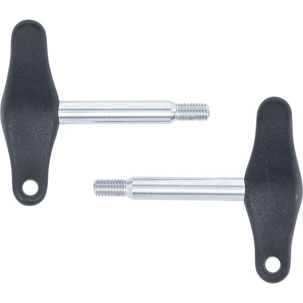 Zwei Stellschrauben mit T-Griff