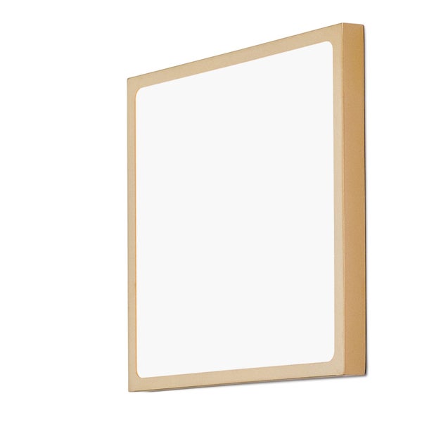 LED Deckenleuchte Lero 30 x 30 cm Gold 3000K 2400lm