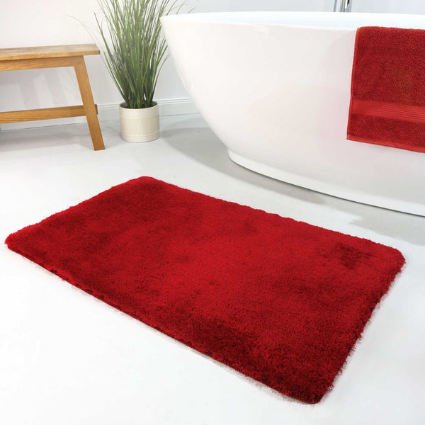 Badteppich Rot Porto Azzurro Homie Living 60x100 cm