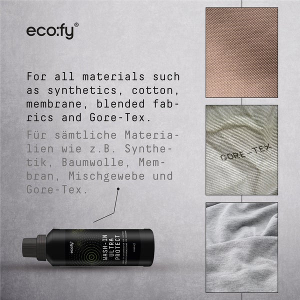 eco:fy Wash-In Ultra Protect • Einwaschimprägnierung für Outdoor- und Funktionskleidung