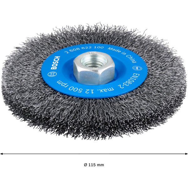 Bosch Drahtbürste mit einem Durchmesser von 115 mm