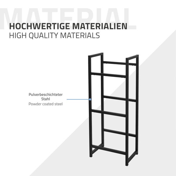 ML-Design 4er Set Getränkekistenregal für 3 Kisten, 47x31x116,5 cm, Stahl, freistehend, stabil, Standregal für Getränkekisten, Getränkeregal Kastenregal Kistenregal Getränkekistenständer Kistenständer